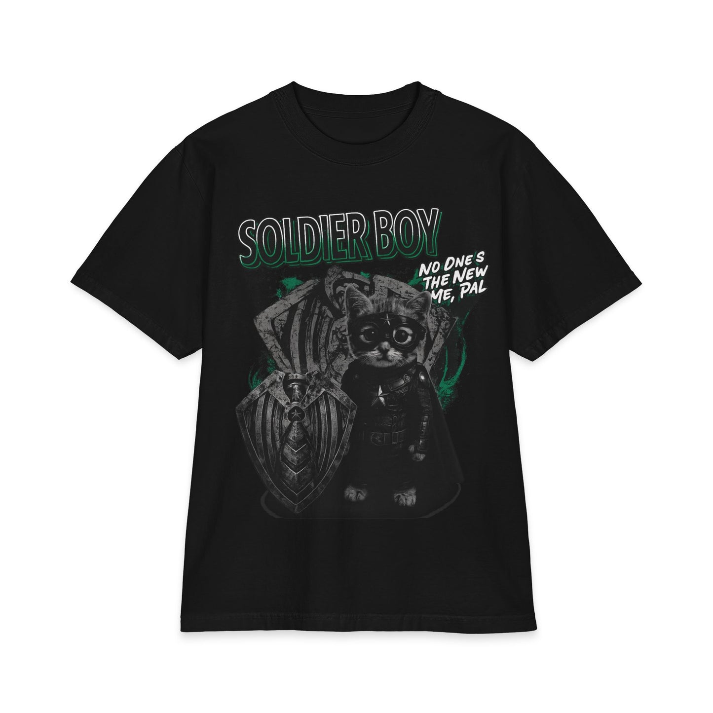 Soldier Boy Graphic T-Shirt — 'Soldier Boy' Retro Military Cat Design