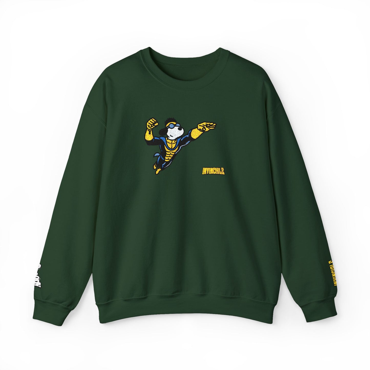Snoopy x Invincible Crewneck With Wrist Embroidery | Embroidered Graphic