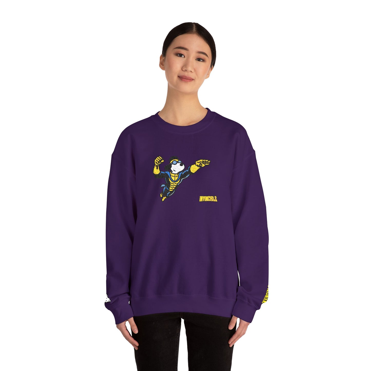 Snoopy x Invincible Crewneck With Wrist Embroidery | Embroidered Graphic