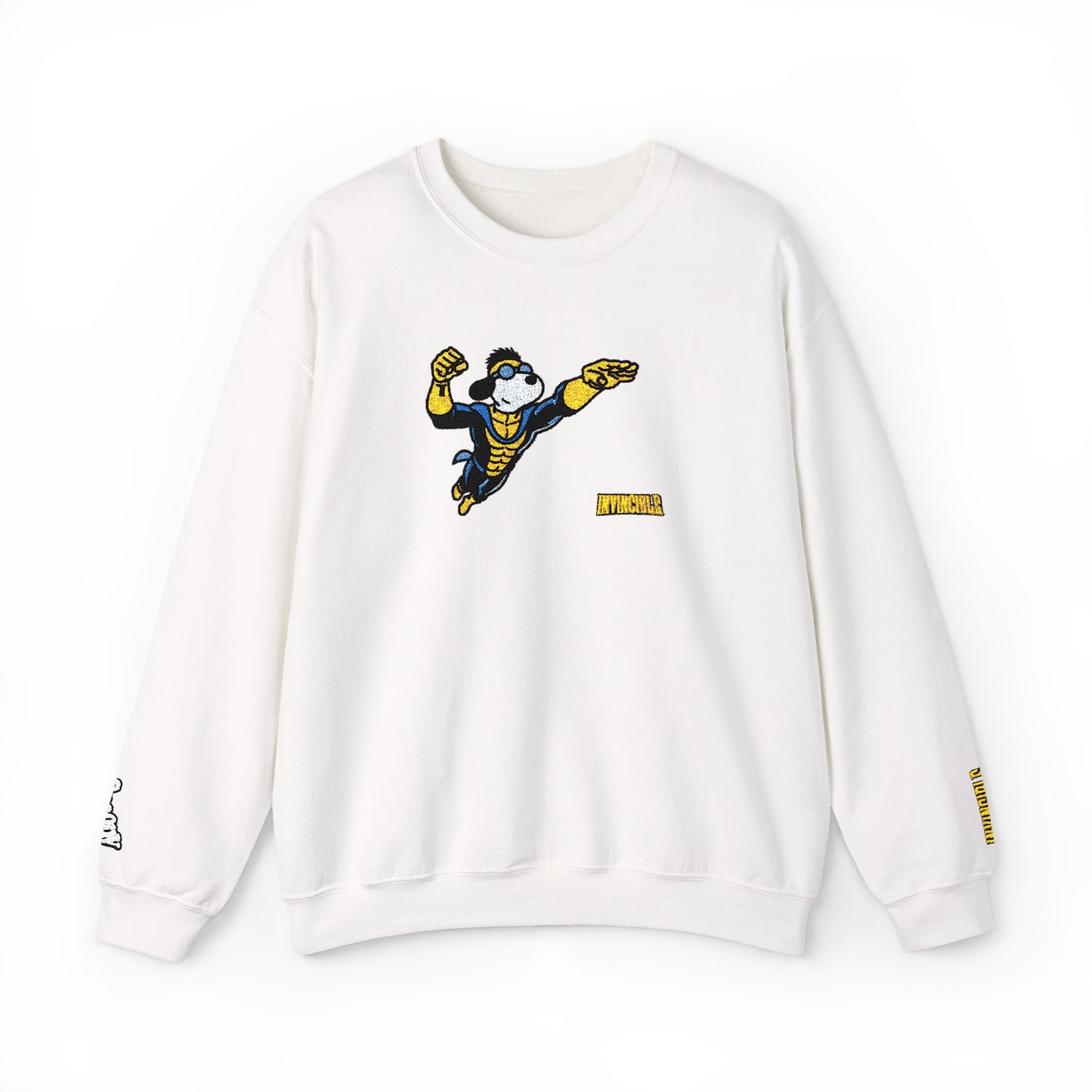 Snoopy x Invincible Crewneck With Wrist Embroidery | Embroidered Graphic