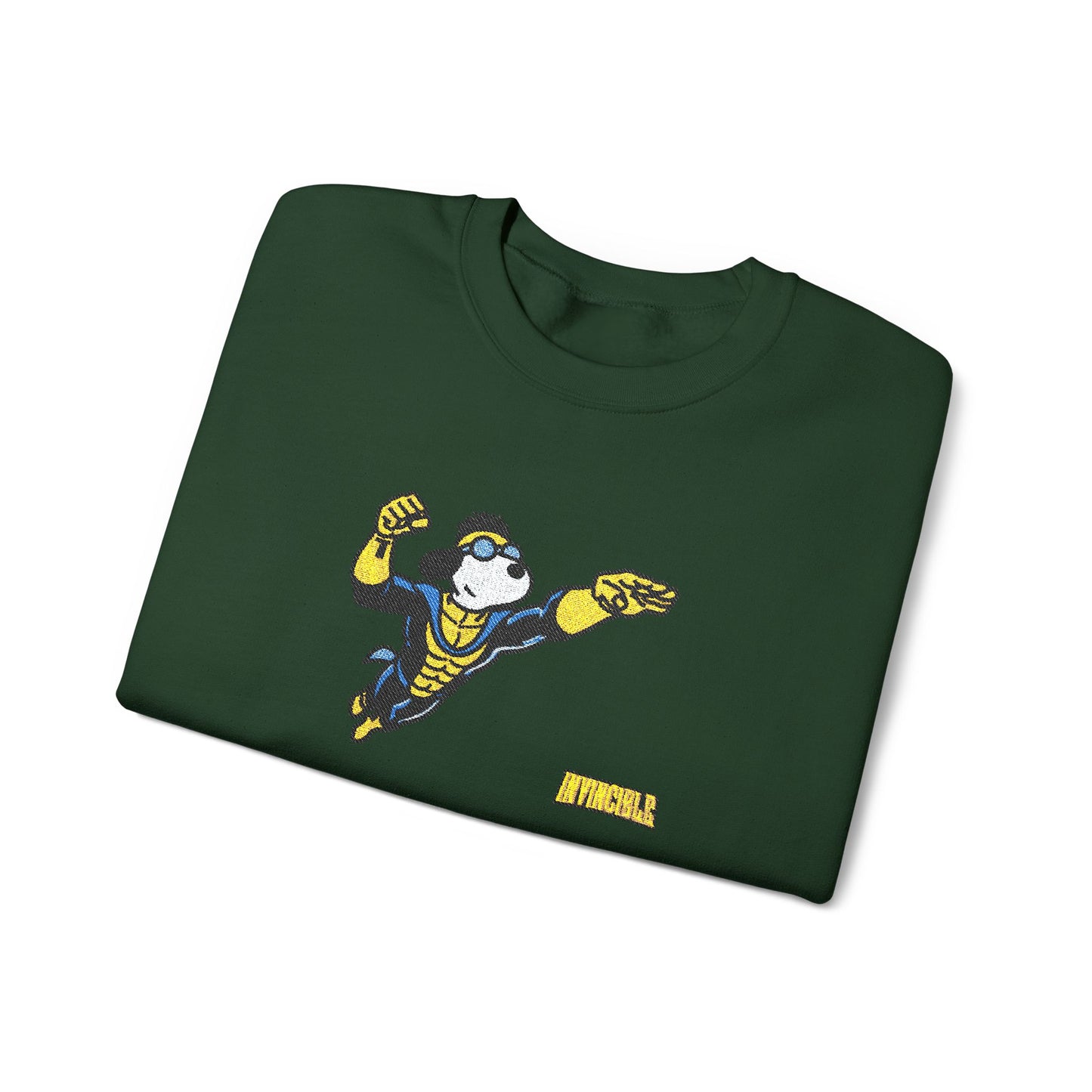 Snoopy x Invincible Crewneck With Wrist Embroidery | Embroidered Graphic