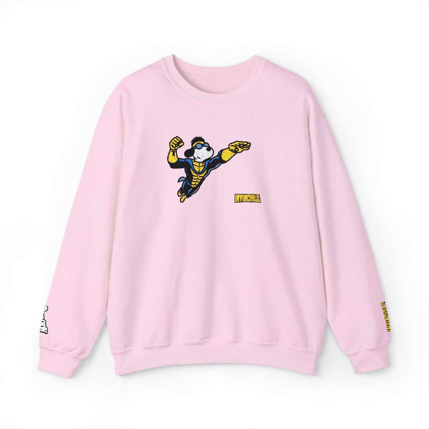 Snoopy x Invincible Crewneck With Wrist Embroidery | Embroidered Graphic