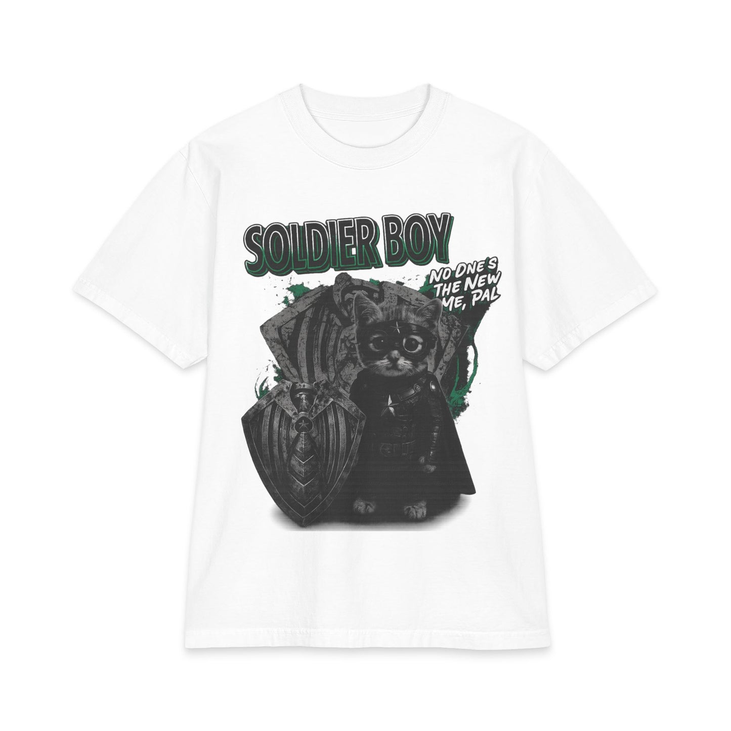 Soldier Boy Graphic T-Shirt — 'Soldier Boy' Retro Military Cat Design
