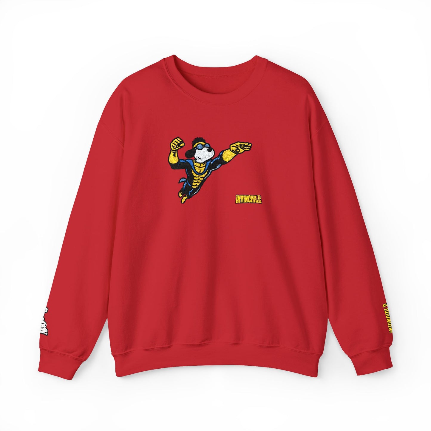 Snoopy x Invincible Crewneck With Wrist Embroidery | Embroidered Graphic