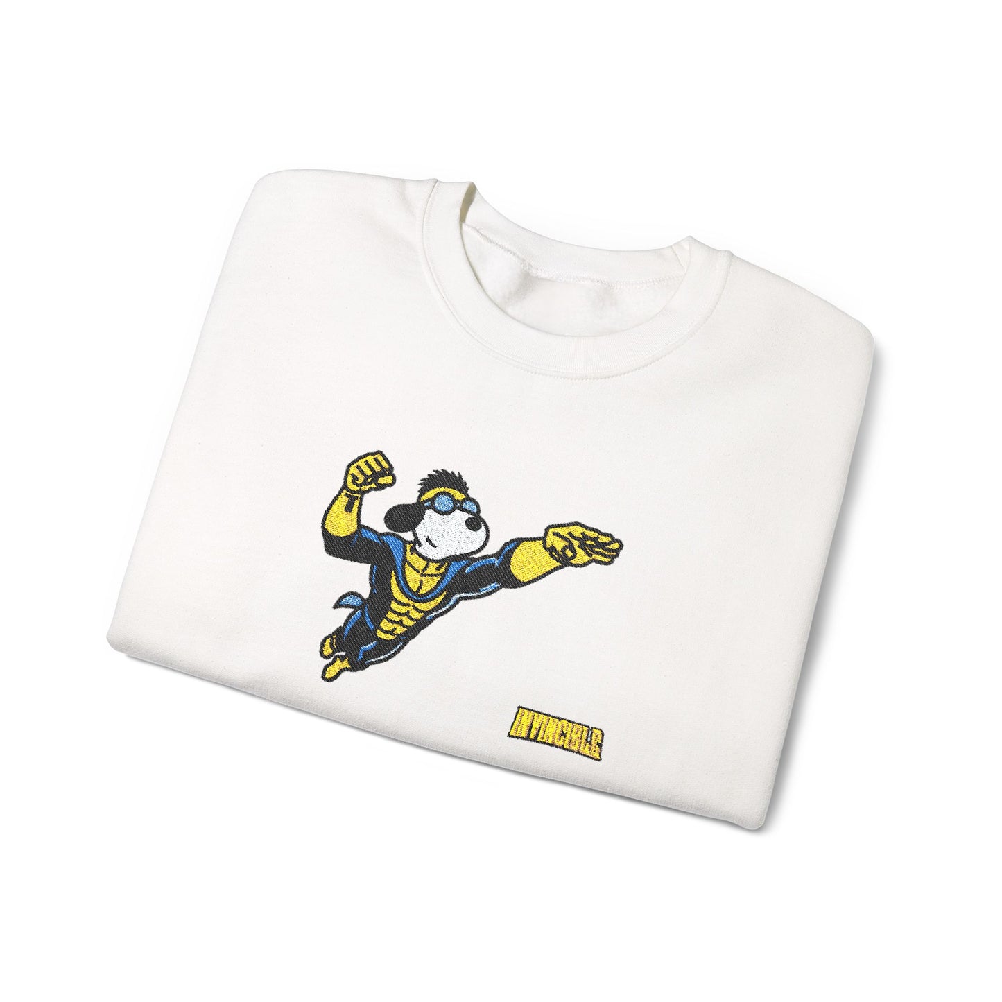 Snoopy x Invincible Crewneck With Wrist Embroidery | Embroidered Graphic